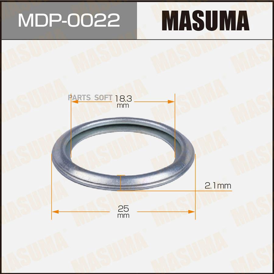 Прокладка сливной пробки масла MASUMA 18.3 x 25 x 2.1 SUBARU Masum