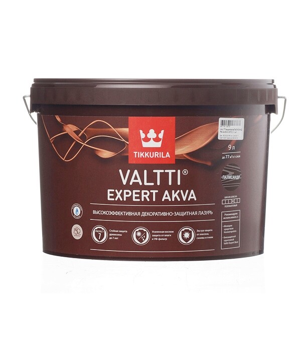 Антисептик Tikkurila Valtti Expert Akva палисандр 9 л