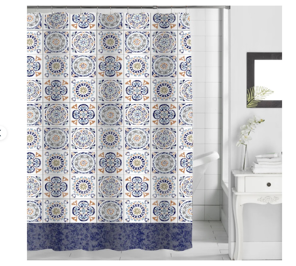 

Штора для ванны Azulejos 180 х 180 см