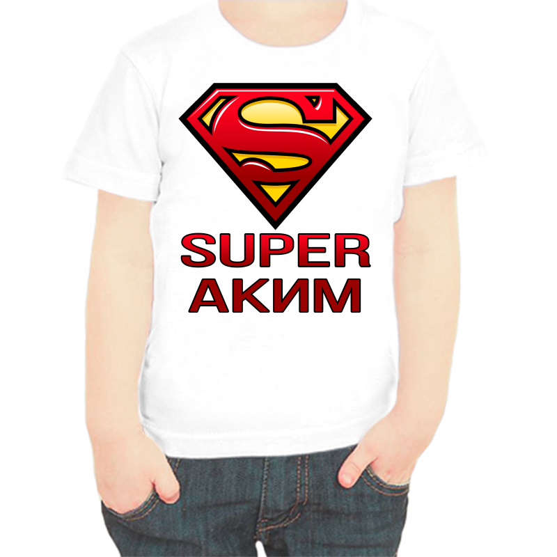 

Футболка мальчику белая 28 р-р super аким, Белый, fdm_super_akim