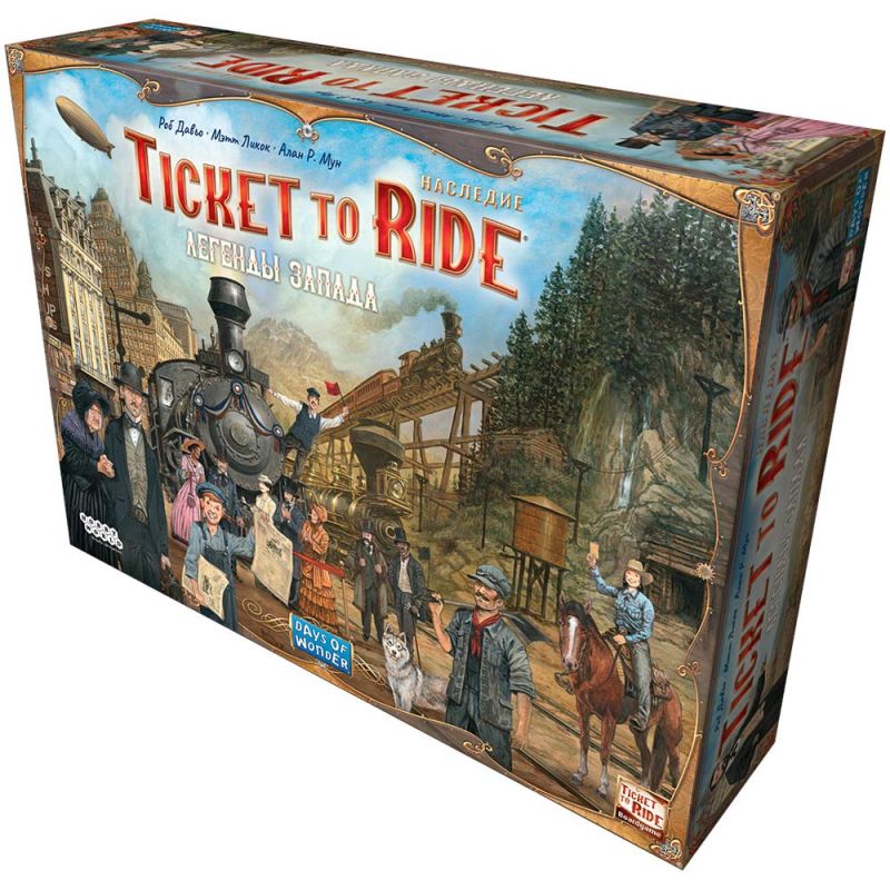 Настольная игра Hobby World Билет на поезд Наследие: Легенды Запада невозвратный билет