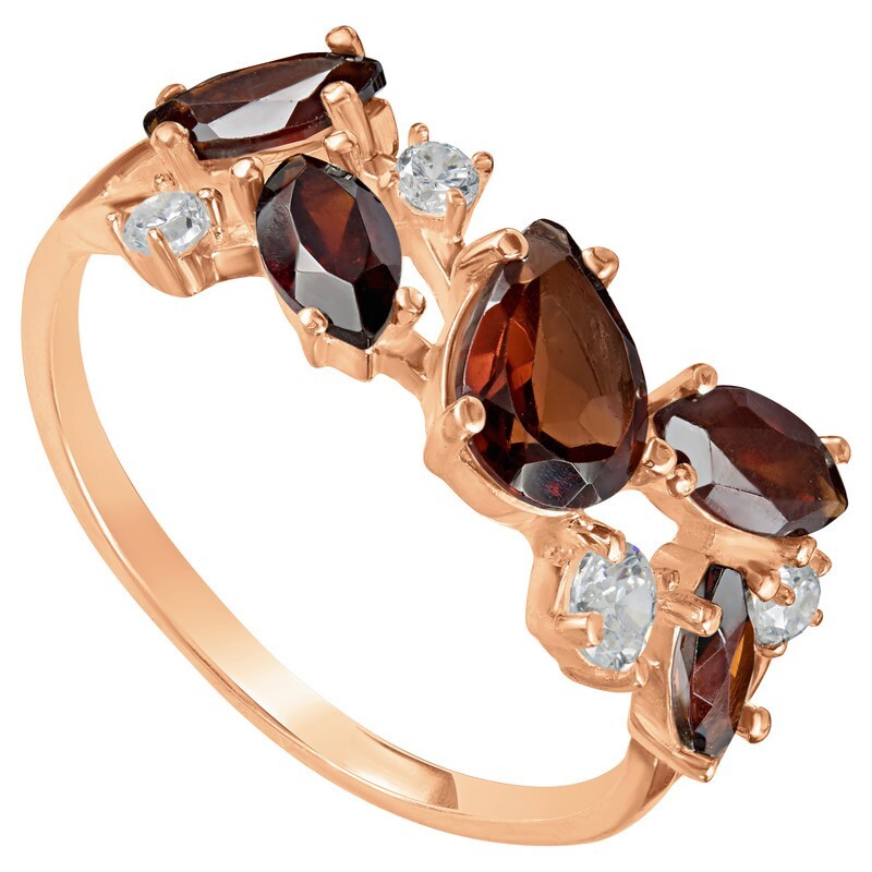 

Кольцо из серебра с гранатом р. LAZURIT-ONLINE 843202, 843202
