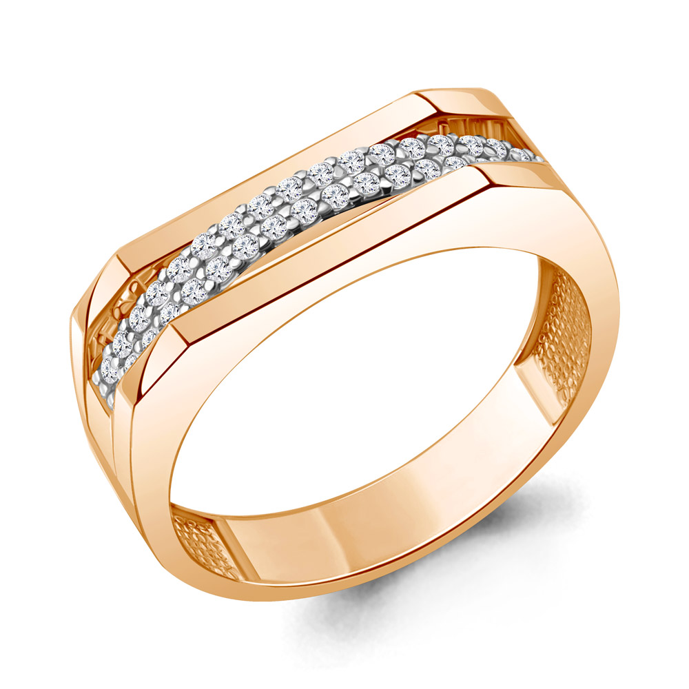 

Кольцо из серебра с фианитом р. Aquamarine 67889А, 67889А_925_з