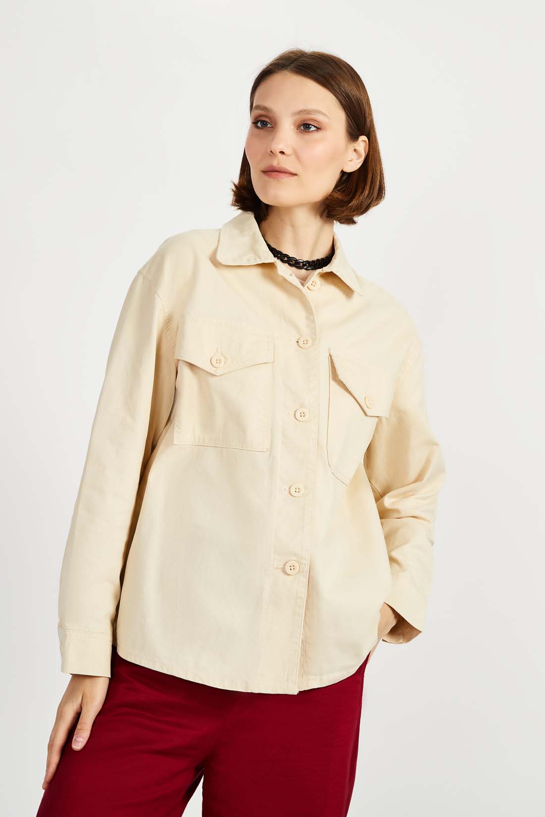 

Жакет женский Baon B1222008 бежевый XL, B1222008