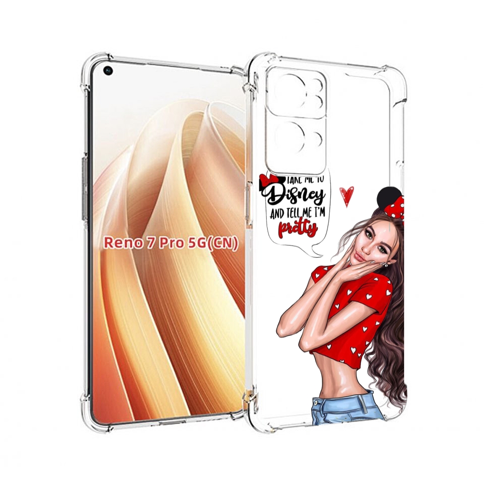 

Чехол MyPads Девушка-Мини женский для OPPO Reno7 Pro 5G, Прозрачный, Tocco