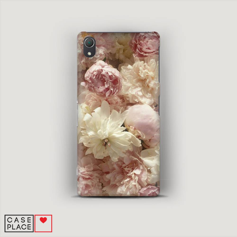 

Пластиковый чехол "Пионы светлые" на Sony Xperia Z2