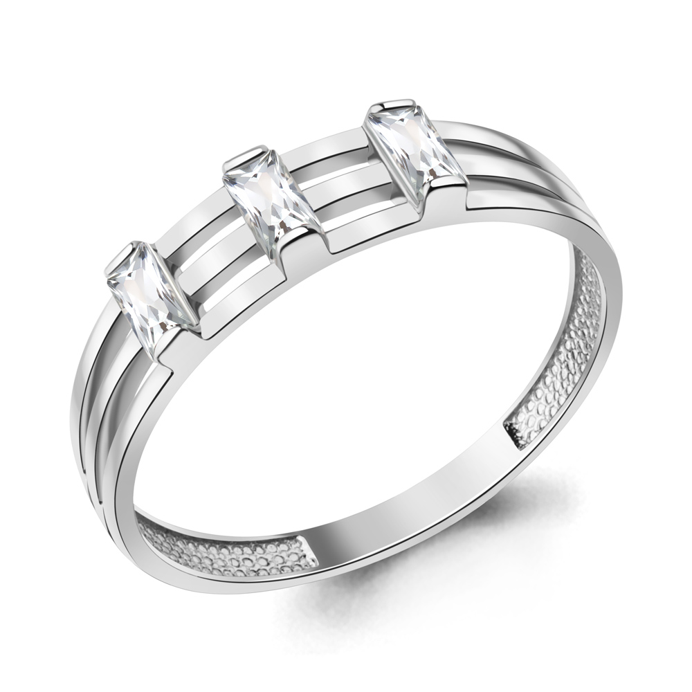 

Кольцо из серебра с фианитом р.16,5 Aquamarine 67908, 67908_925_р