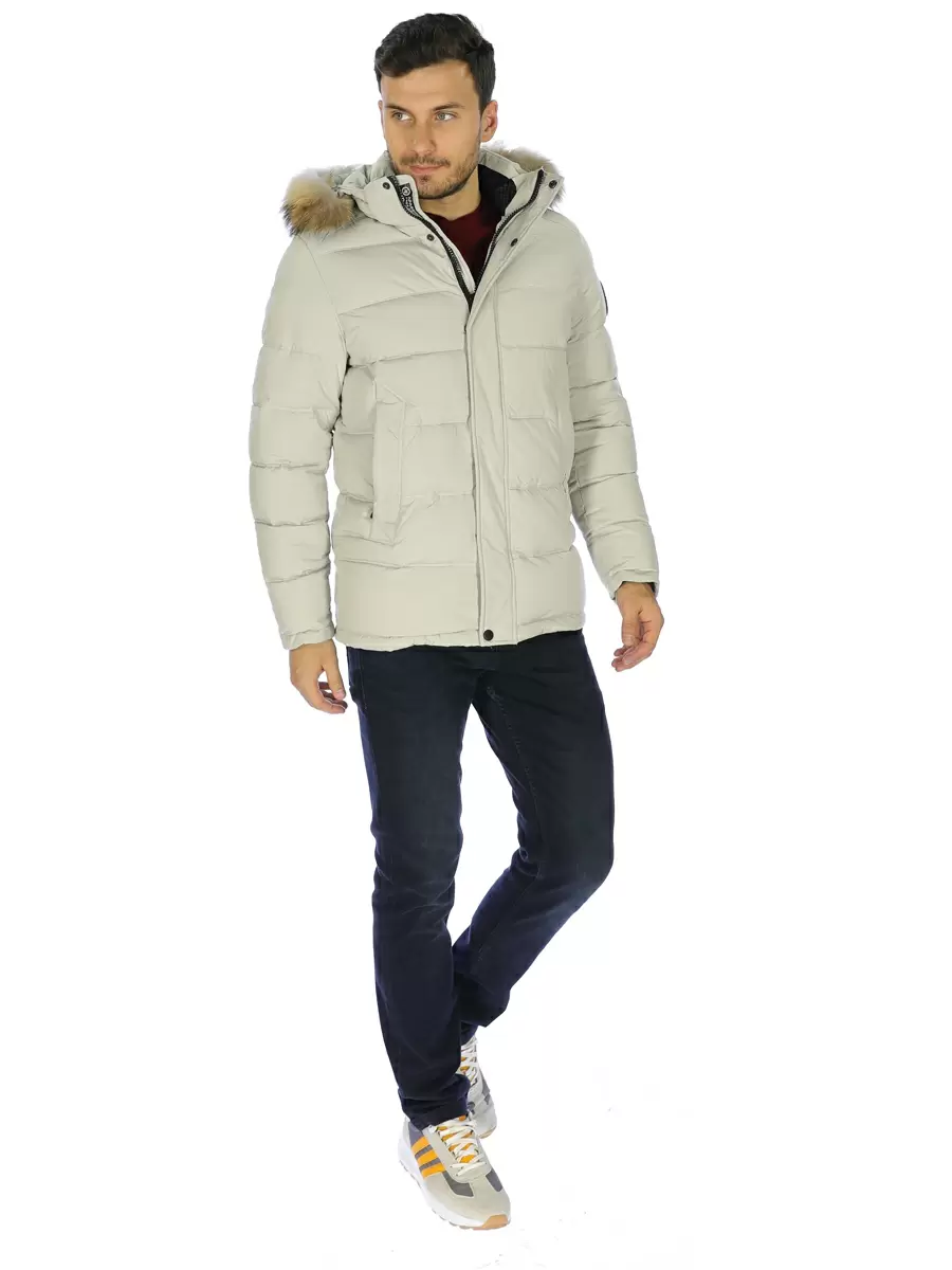 

Зимняя куртка мужская A passion play SQ72616 бежевая 52 RU, Бежевый, SQ72616