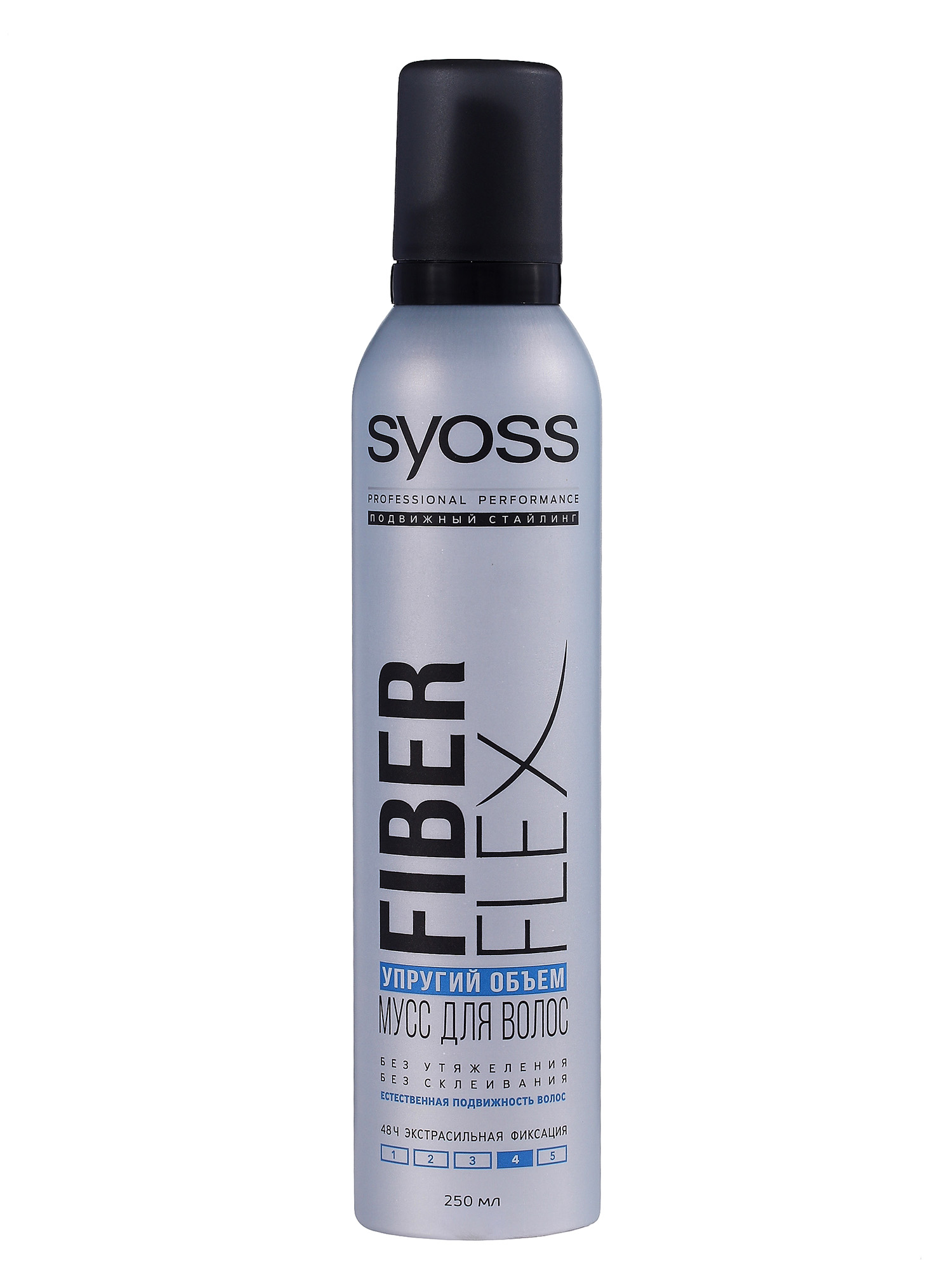 Купить Мусс для укладки волос Syoss FiberFlex, упругий объём экстрасильная фиксация 4, 250 мл, объем мусс для волос экстрасильной фиксации 250 мл