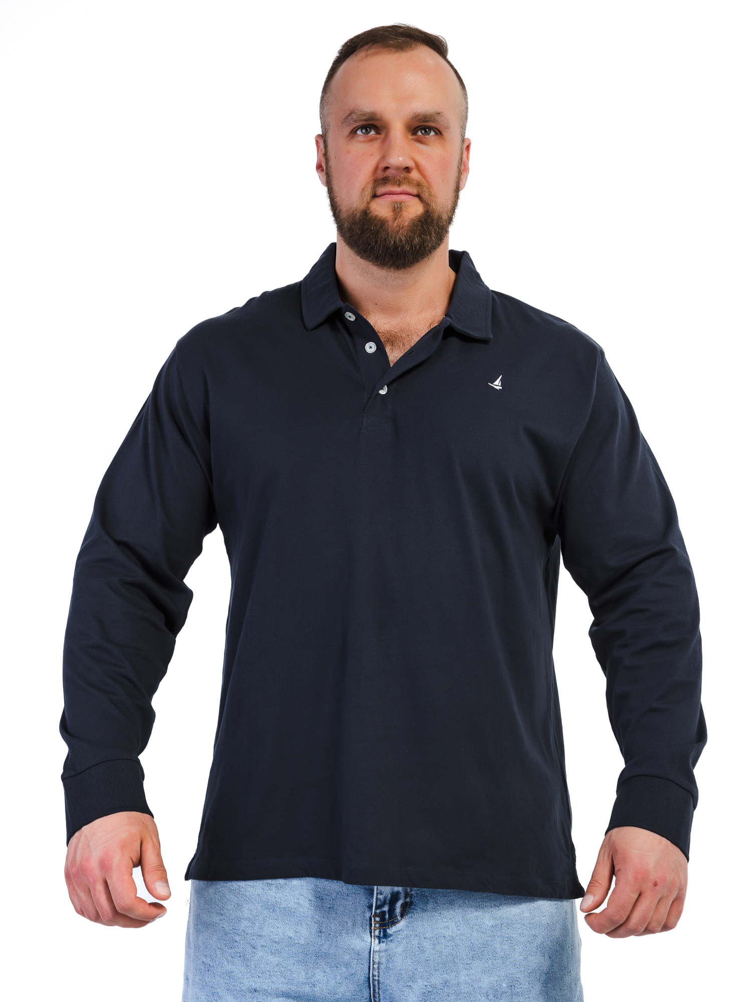 

Лонгслив мужской Newport Bay Longsleeve Polo синий 4XL, Longsleeve Polo