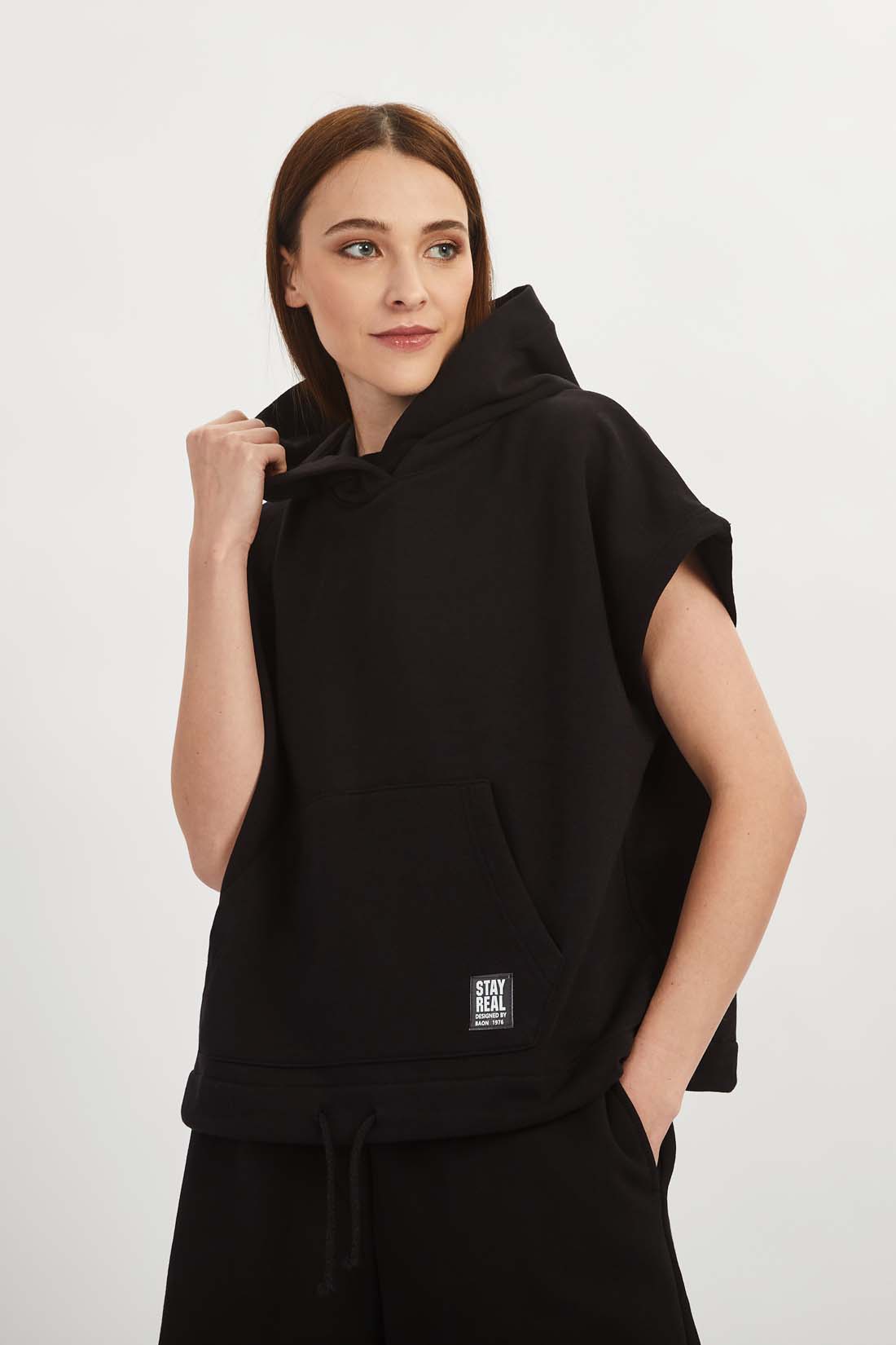 

Худи женское Baon B1522001 черное S, B1522001