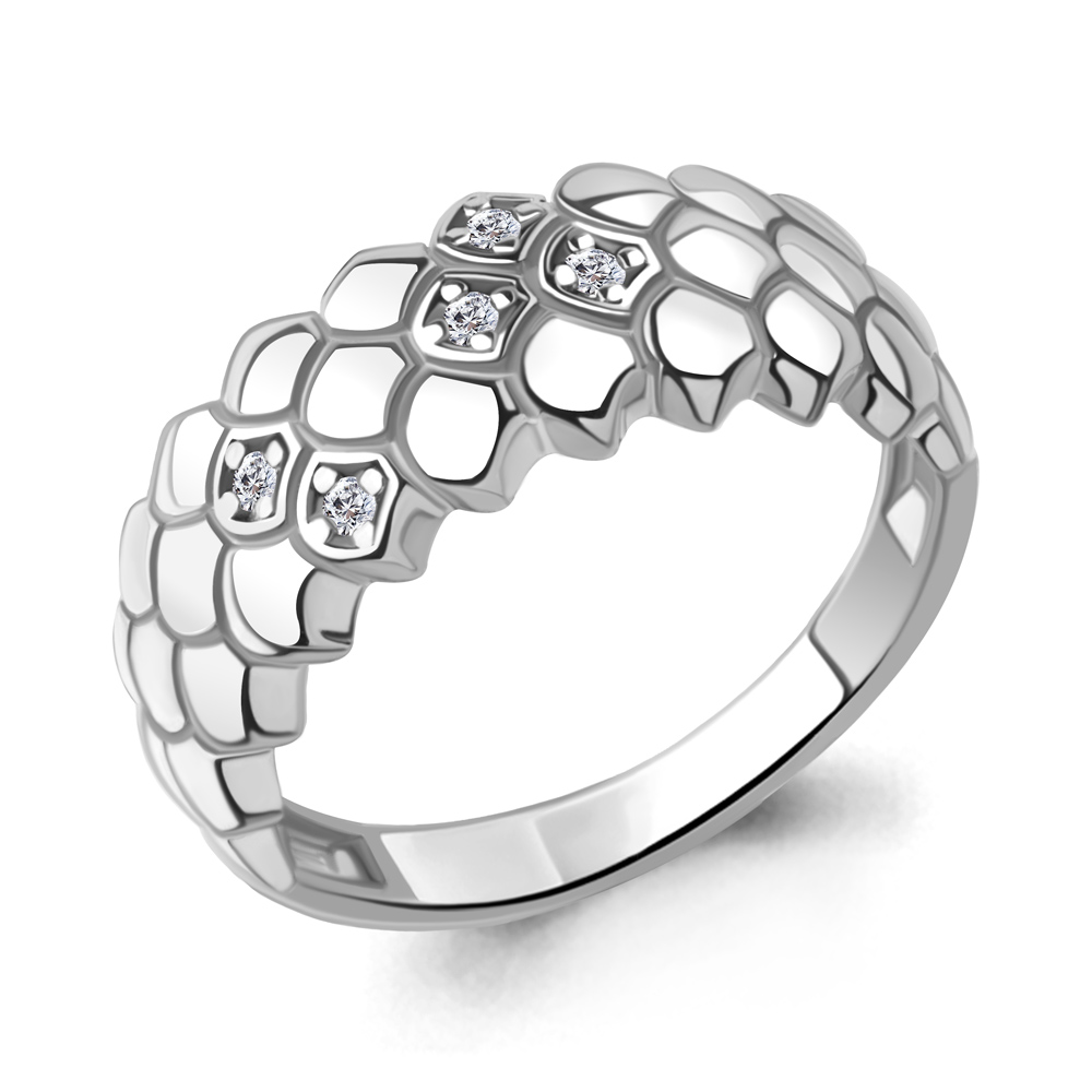 

Кольцо из серебра с фианитом р. Aquamarine 67952А, 67952А_925_р