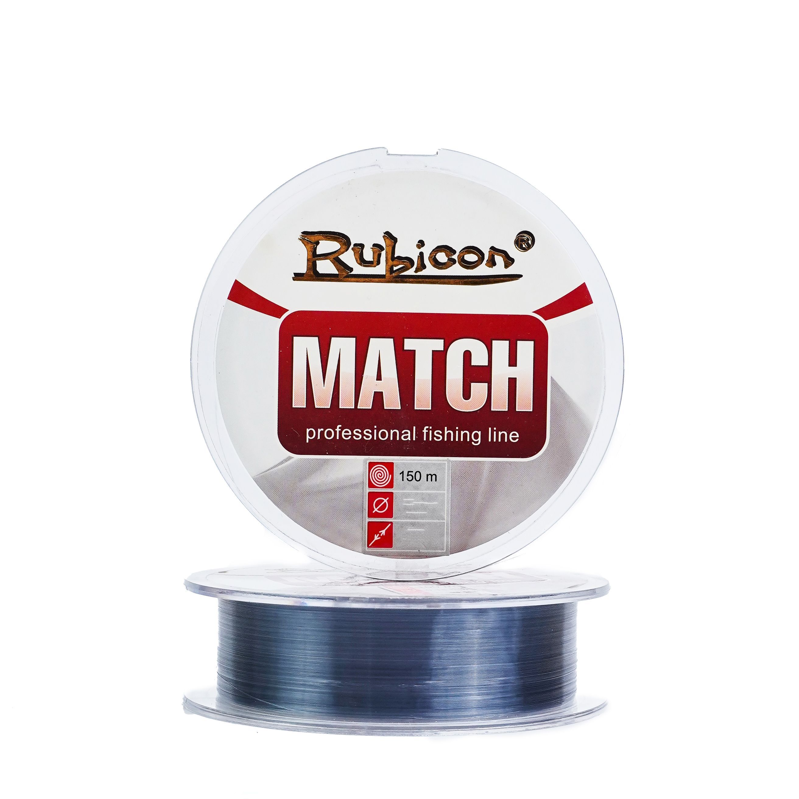 

Монофильная леска для рыбалки RUBICON Match 150 м 0,25 мм (grey)