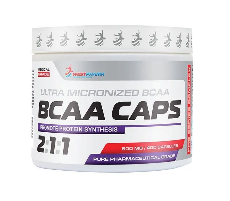 BCAA WestPharm BCAA CAPS, 400 капсул/500мг