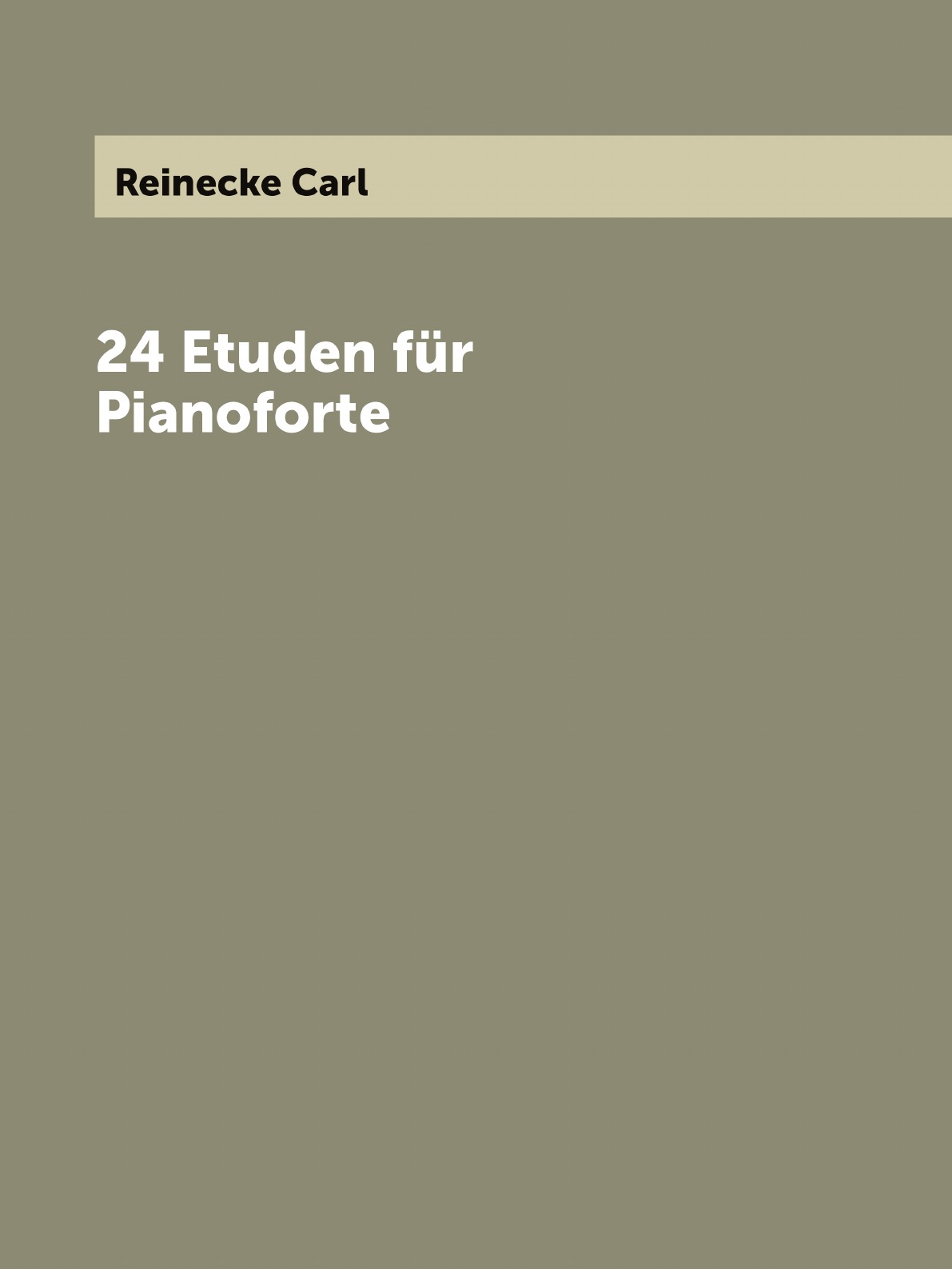 

24 Etuden fur Pianoforte