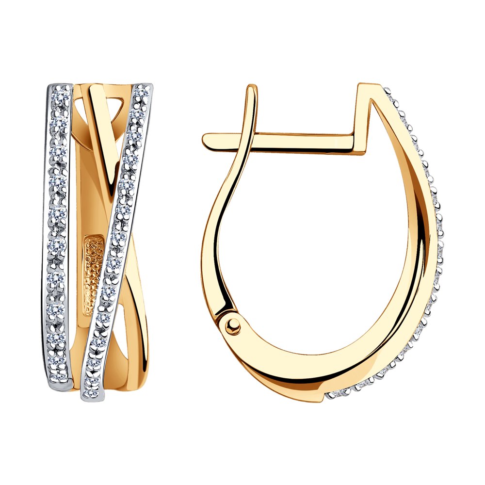 

Серьги из красного золота SOKOLOV Diamonds 1021492, бриллиант, 1021492