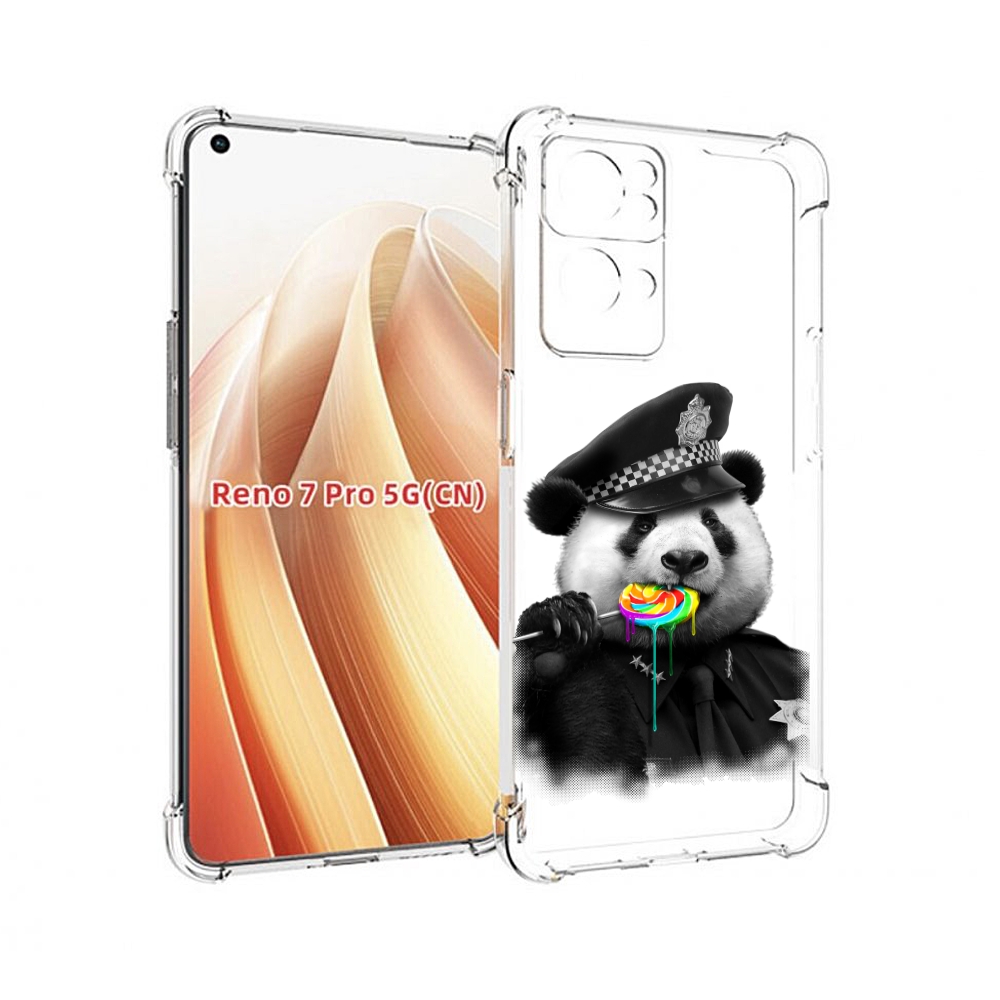 

Чехол MyPads Панда полиция для OPPO Reno7 Pro 5G, Прозрачный, Tocco