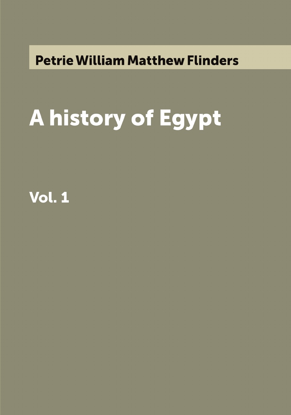 

A history of Egypt