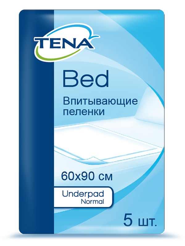 фото Простыня tena underpad bed 60x90 см, 5 шт.