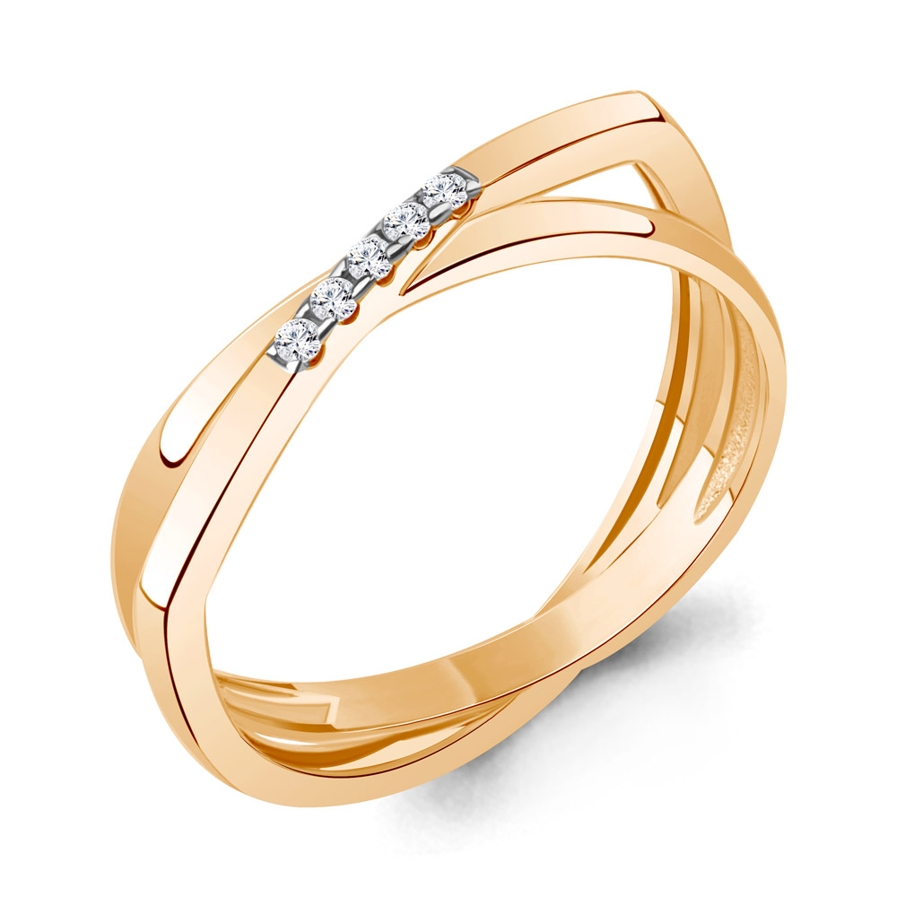 

Кольцо из красного золота с бриллиантом р., Aquamarine 964207Ак, 964207Ак_585_кз