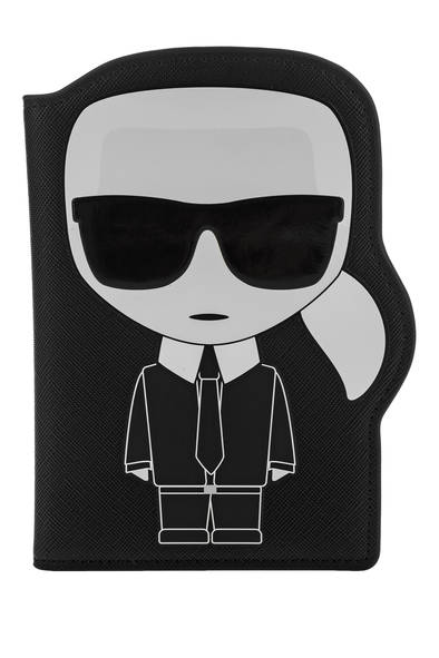 

Обложка для паспорта женская Karl Lagerfeld 205W3240 черная, Черный, 205W3240