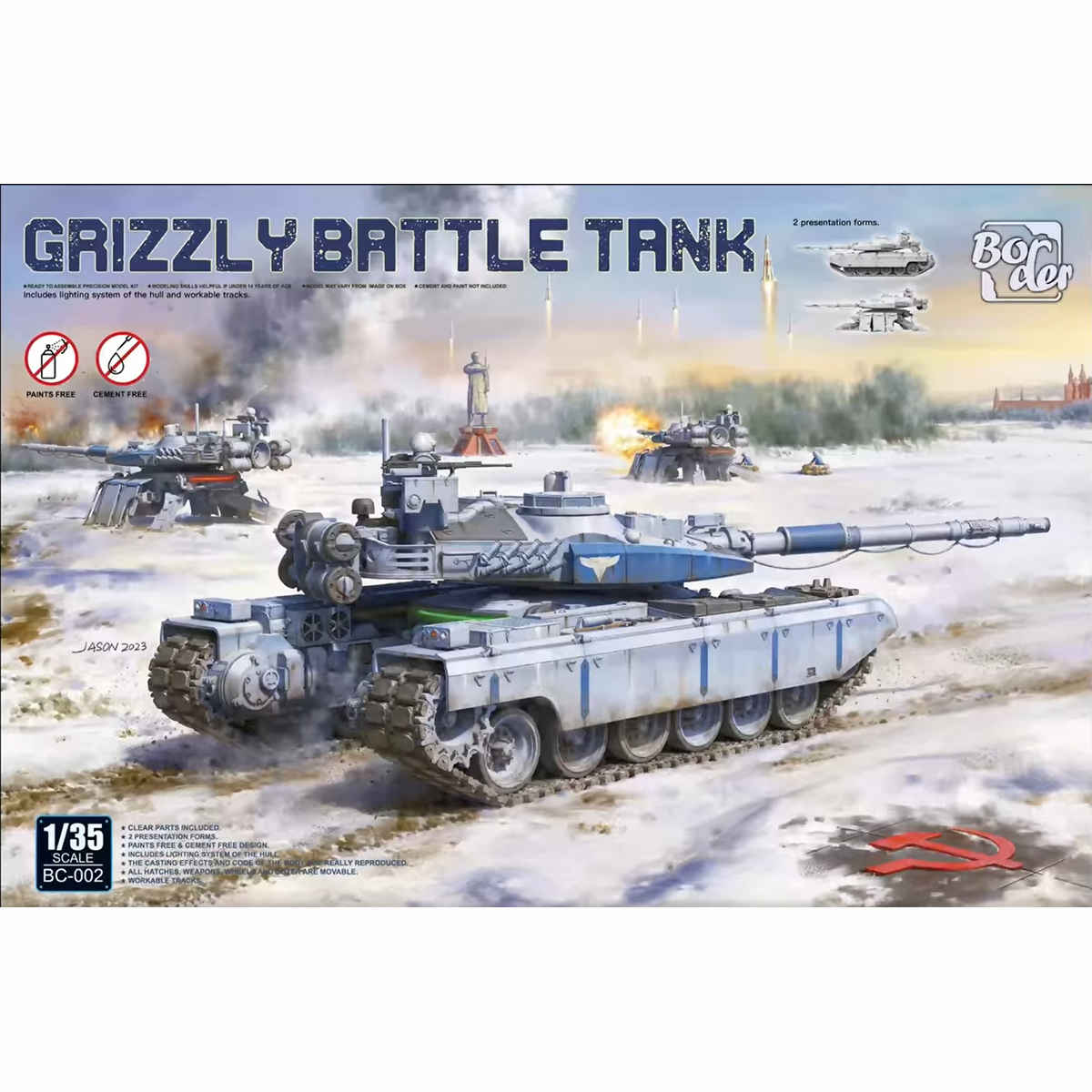 

Сборная модель Border Model Боевой танк "Grizzly" BC-002