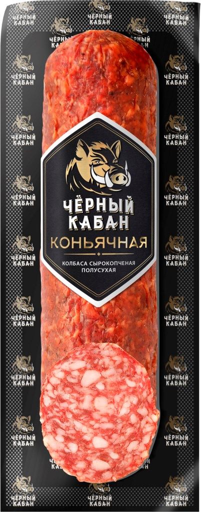 

Колбаса сырокопченая Черный Кабан Коньячная полусухая