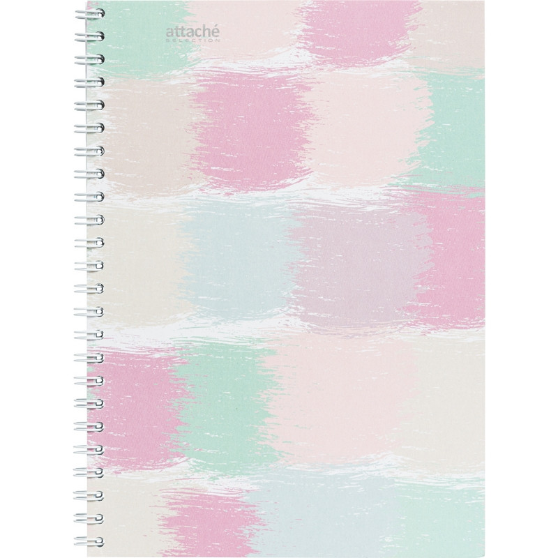 

Бизнес-тетрадь А5,80л,кл,гр,обл.мат.лам. Attache Selection Pastel Квадраты, (2шт.)