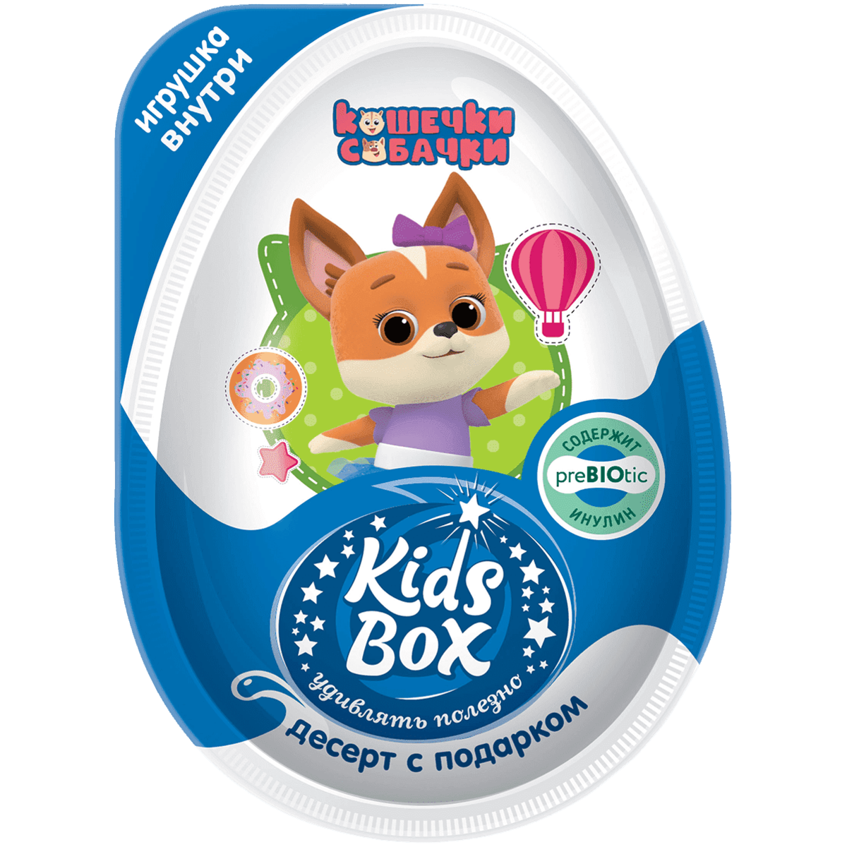 Десерт Kids Box Три Кота/Кошечки-Собачки с подарком 20 г