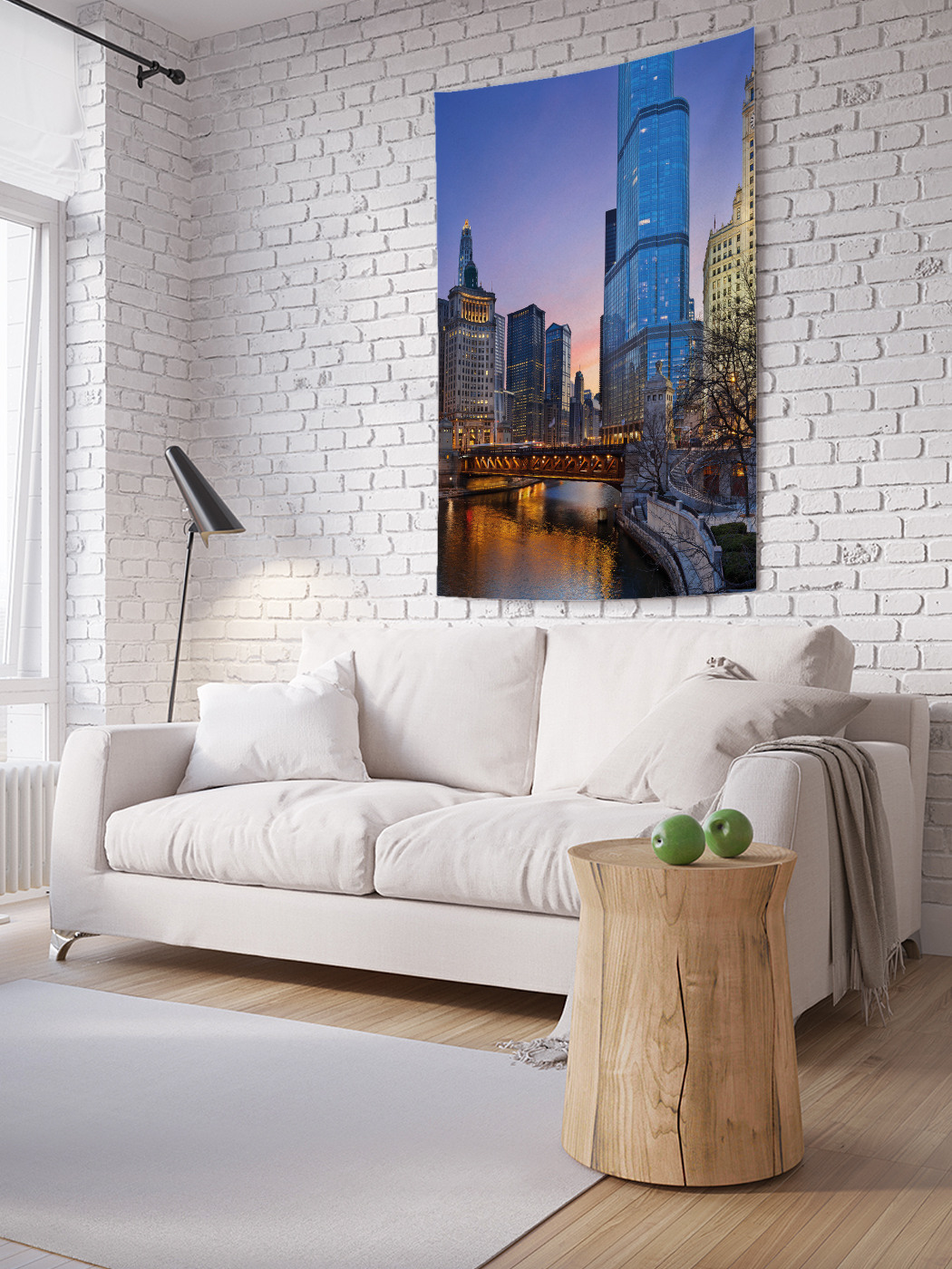 

Вертикальное фотопанно на стену JoyArty Ночные башни 100x150 см, Ночные башни