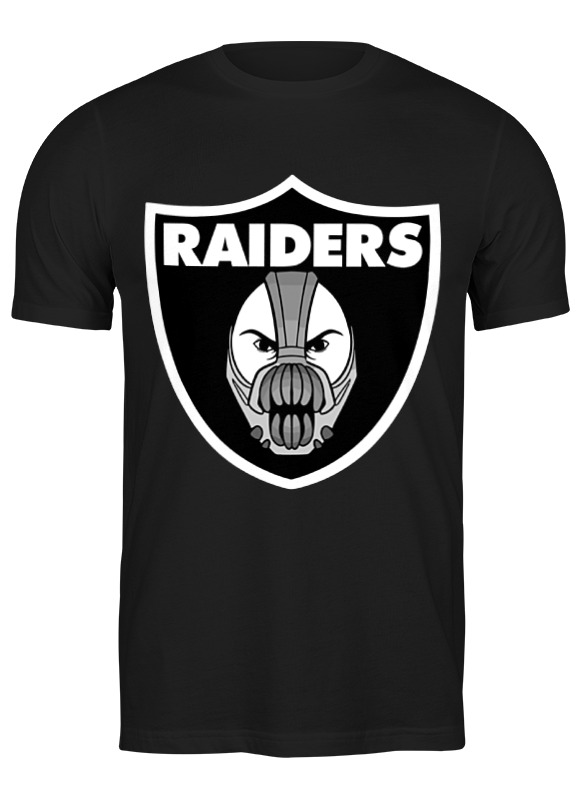 

Футболка женская Printio Bane x raiders черная M, Черный, Bane x raiders