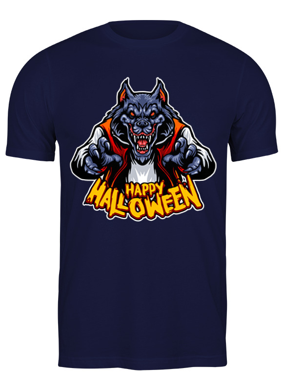 

Футболка мужская Printio Wolfman синяя S, Синий, Wolfman