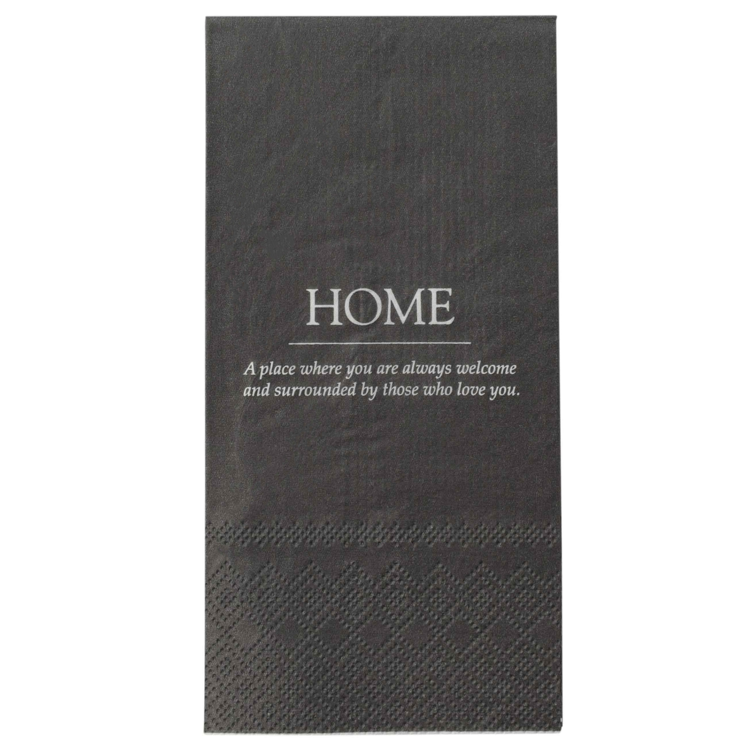 

Салфетки бумажные, 33х33 см, 20 шт, прямоугольные, черные, Home, Course, Черный
