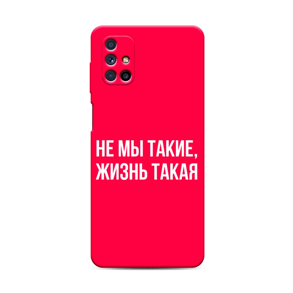 фото Матовый силиконовый чехол "скалолаз в космосе" на samsung galaxy m31 awog