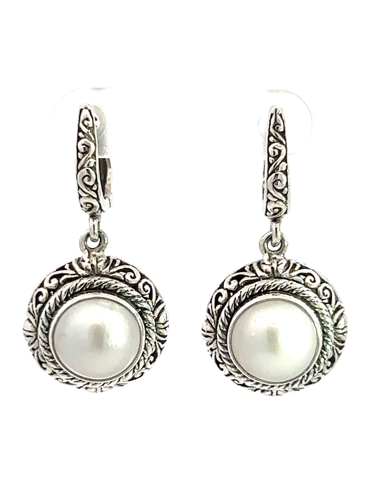 

Серьги подвески из серебра Silver Fly SSE20370PL_en, жемчуг культивированный, SSE20370PL_en