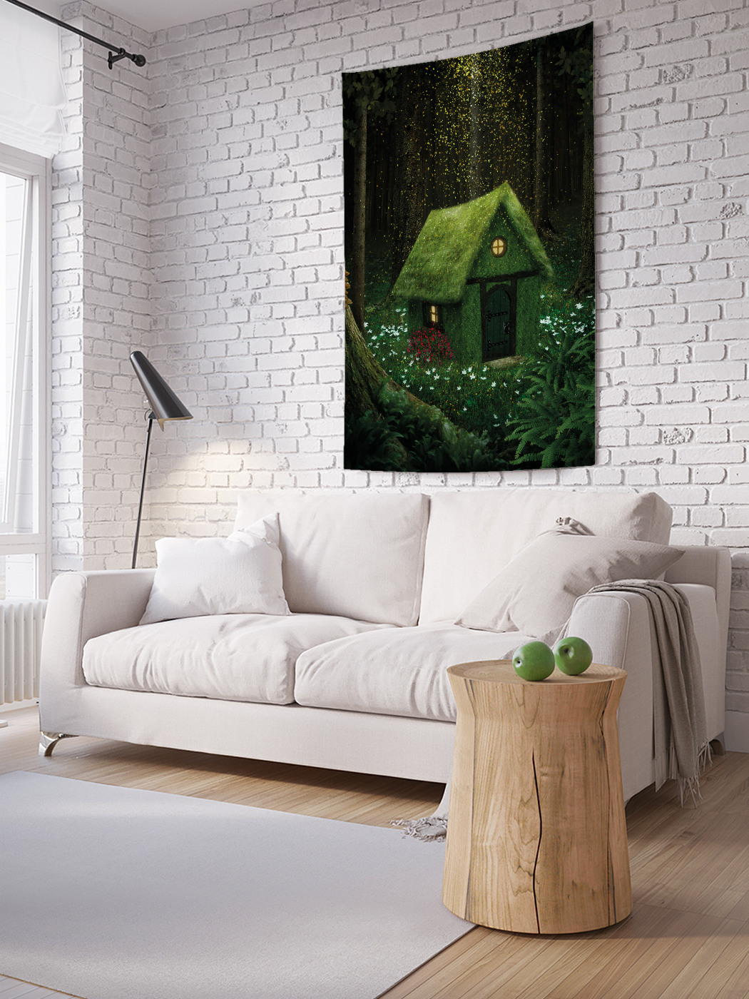 

Вертикальное фотопанно на стену JoyArty Одинокий дом 100x150 см, Одинокий дом