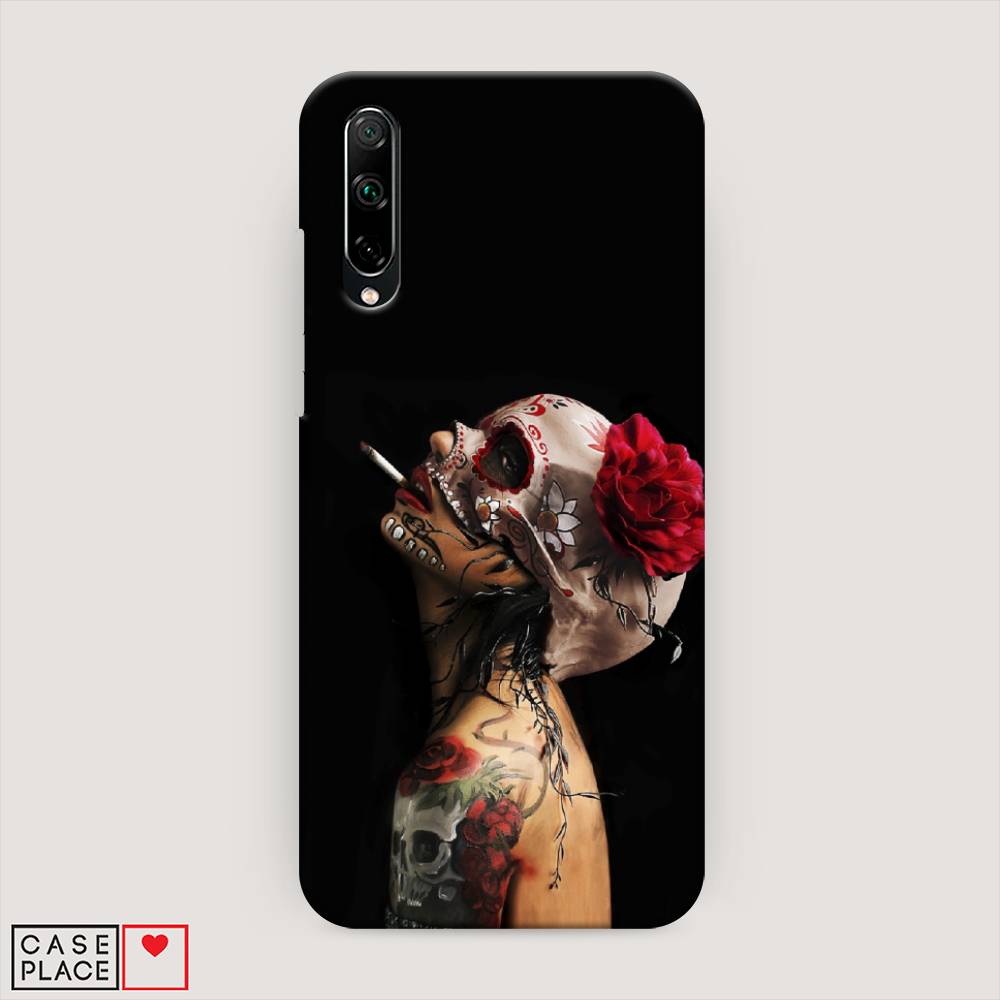 

Чехол Awog "Девушка с черепом" для Honor 30i
