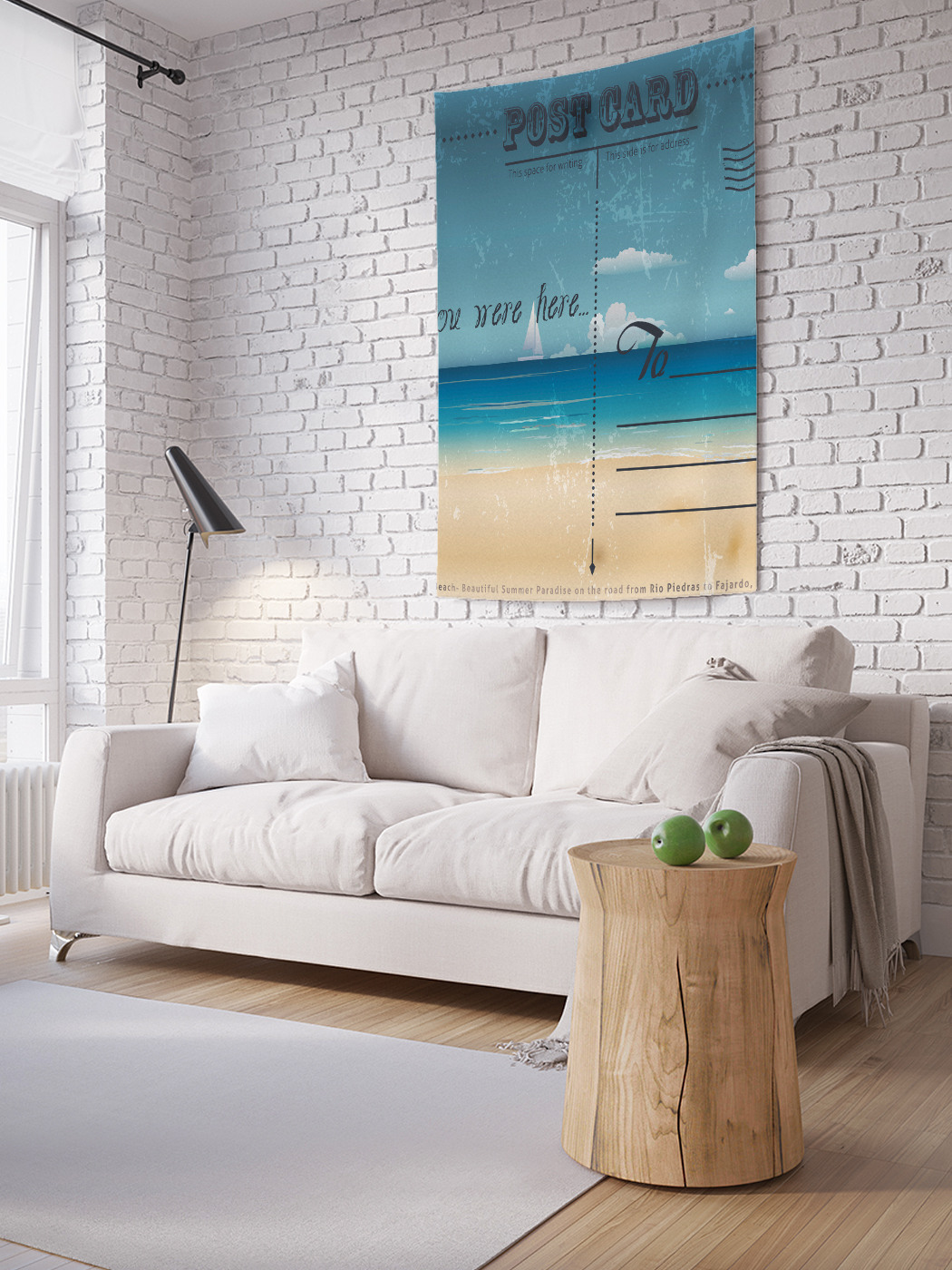 

Вертикальное фотопанно на стену JoyArty Письмо на море 100x150 см, Письмо на море