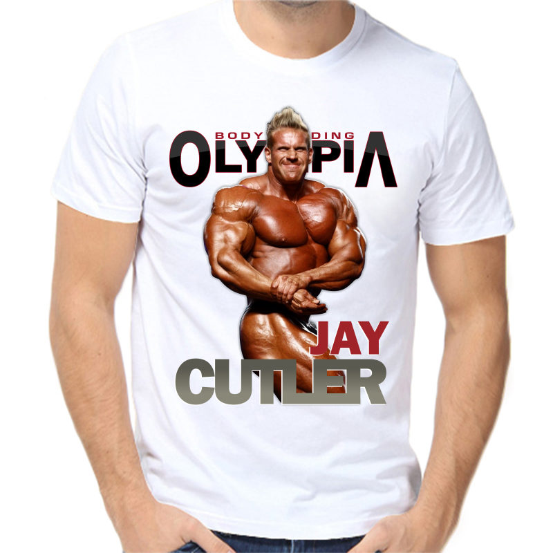 

Футболка мужская белая 48 р-р bodibilding olimpia jay cutler, Белый, fm_jay_catler