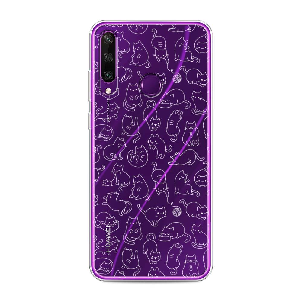 

Чехол Awog на Huawei Y6p "Шкодливые котики", Черный;белый;серый, 6103250-2