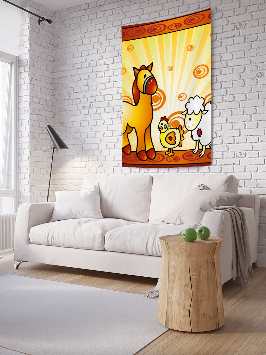 

Вертикальное фотопанно на стену JoyArty Игрушки в рамке 100x150 см, Игрушки в рамке