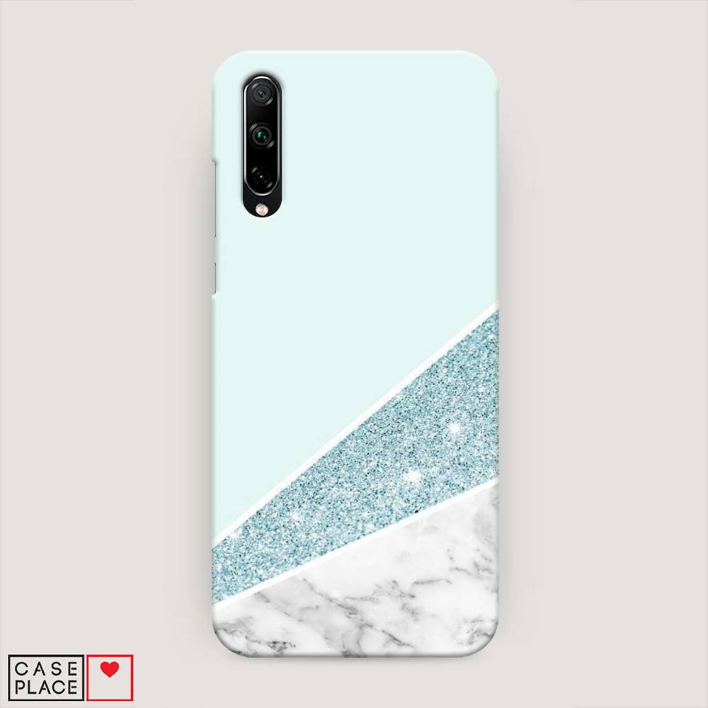 

Чехол Awog "Мрамор с голубыми блестками" для Honor 30i