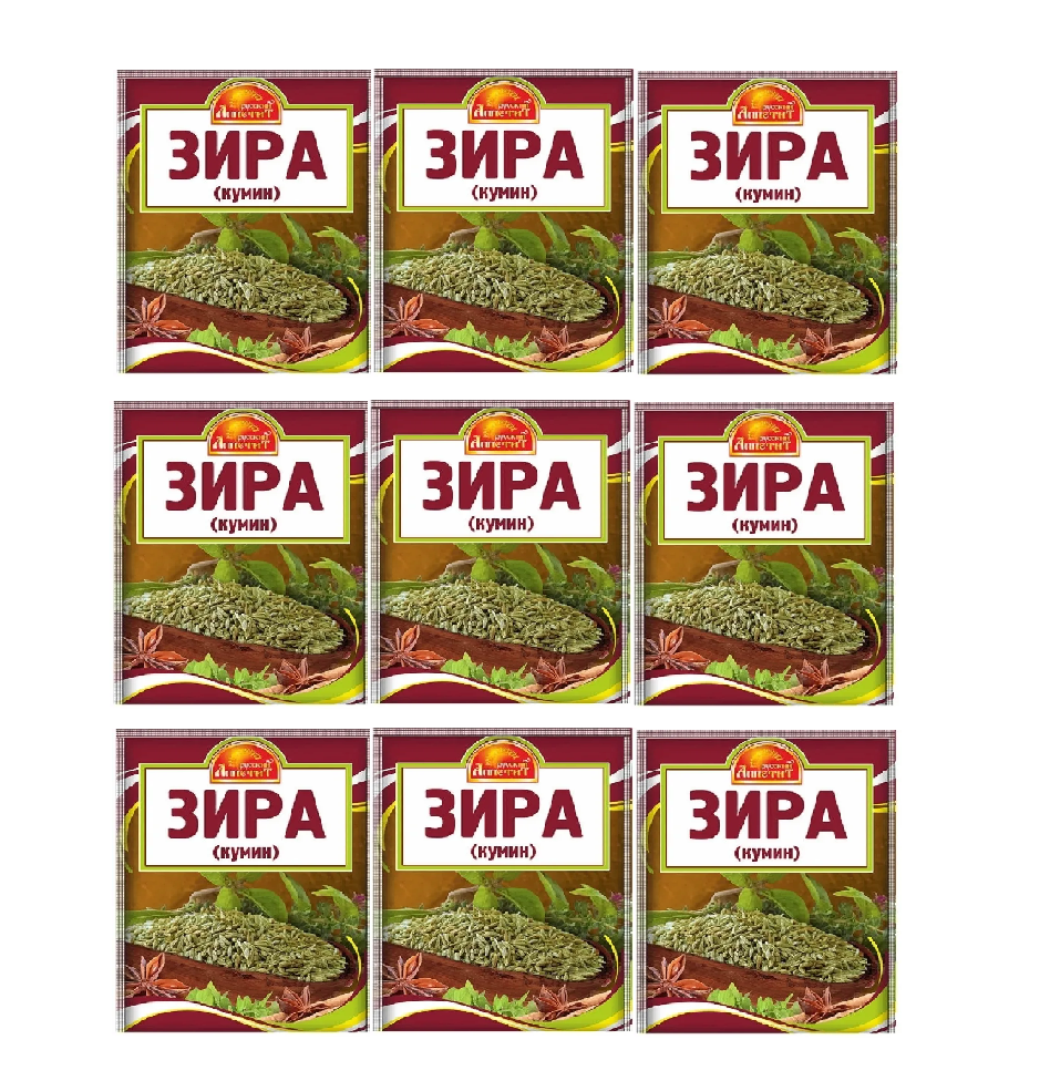 

Зира Русский аппетит семена, 10 г х 9 шт, семена
