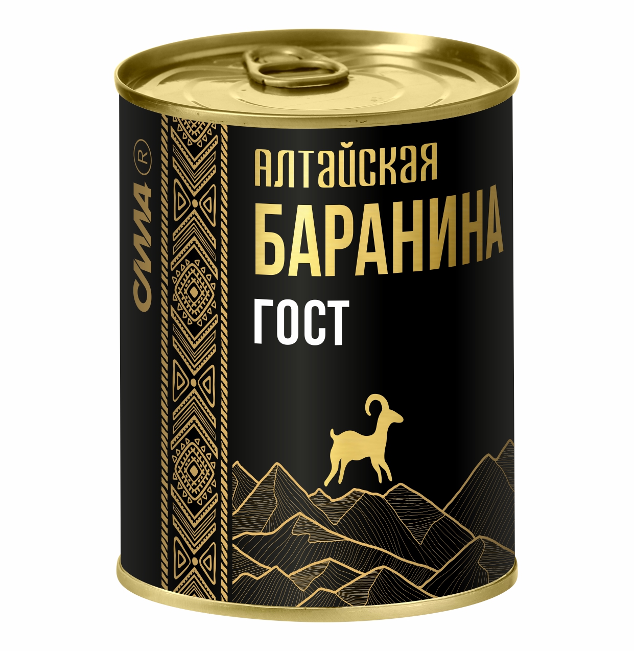 Алтайская баранина тушеная СИЛА ГОСТ, высший сорт, 338 г
