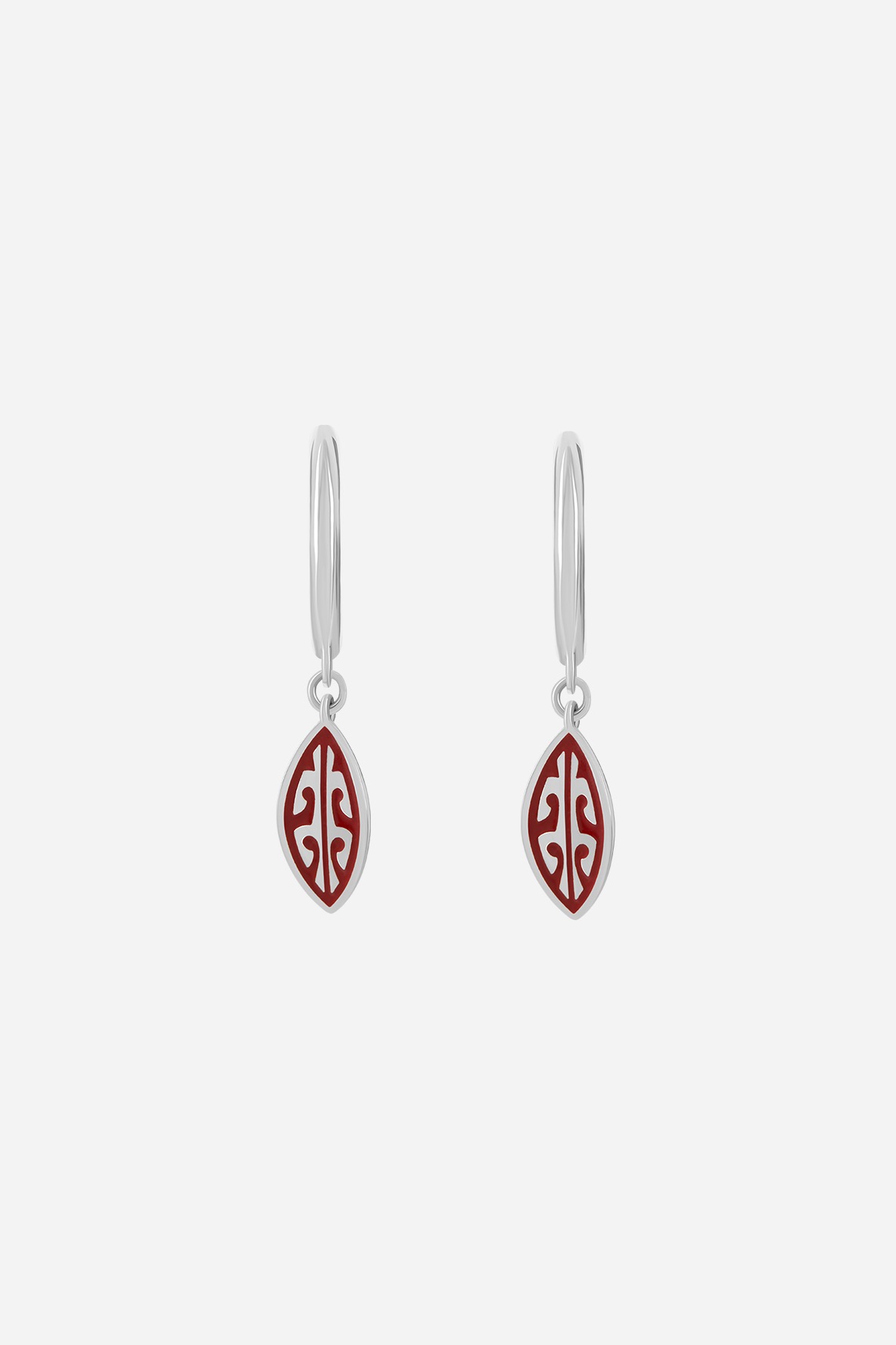 

Серьги из серебра с эмалью Nana Jewellery Листики, Листики