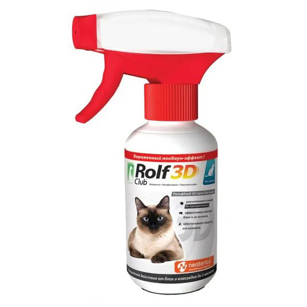 фото Лекарственный препарат rolf club 3d для котов спрей 200 мл rolfclub