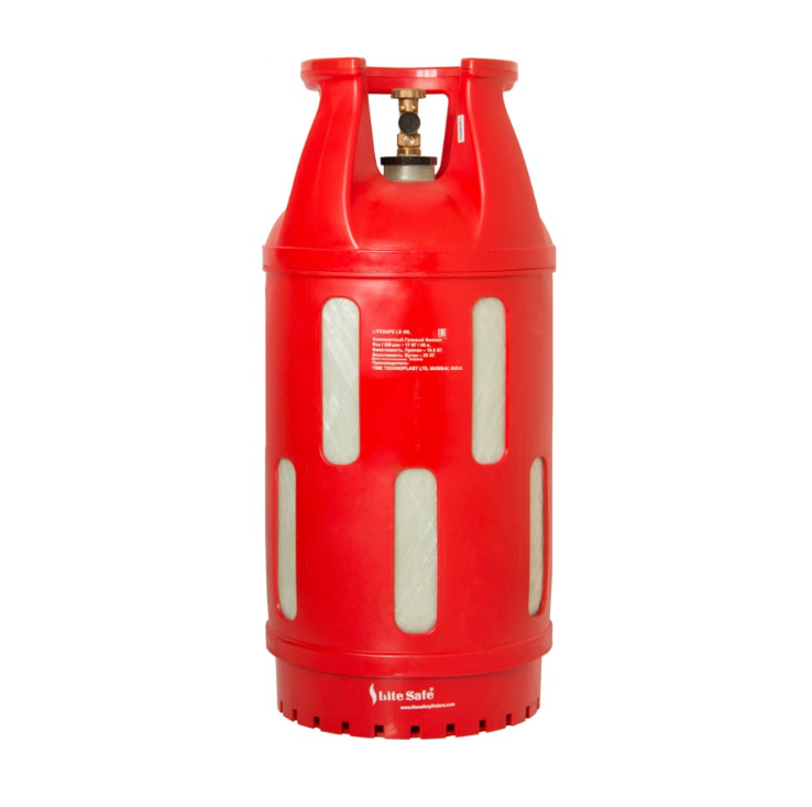Баллон пропановый полимерно-композитный Litesafe 40 л/17 кг LS 40L композитный баллон burhan gas