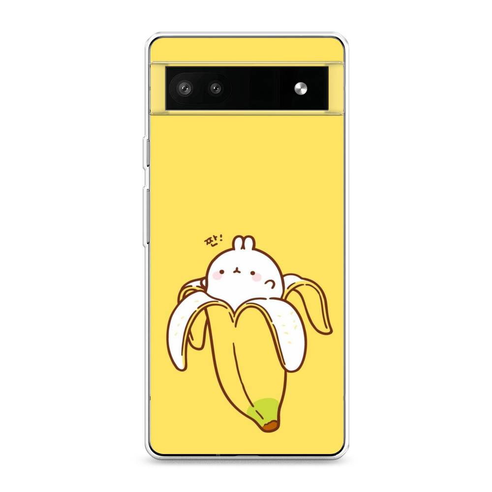 

Чехол Awog на Google Pixel 6A "Зайчик-бананчик", Разноцветный, 271150-2