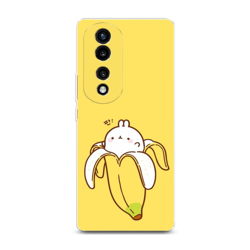 

Силиконовый чехол "Зайчик-бананчик" на Honor 70 Pro, 6108350-2