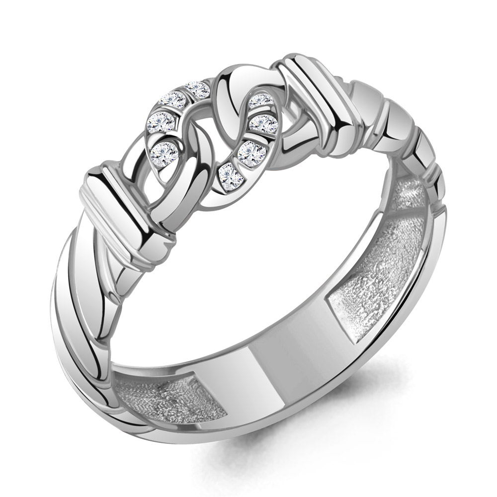 

Кольцо из серебра с фианитом р., Aquamarine 67884А, 67884А_925_р